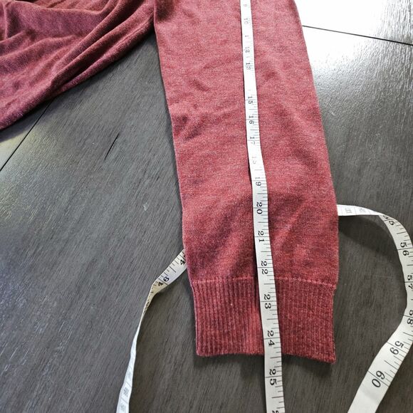 J Peterman Sweater Men's Large Cashmere Silk Wool Turtleneck Pale Red - Picture 5 of 6